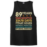 Vintage 89th Birthday Gift 89 Years Old 1068 Months PosiCharge Competitor Tank