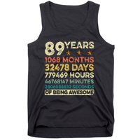 Vintage 89th Birthday Gift 89 Years Old 1068 Months Tank Top