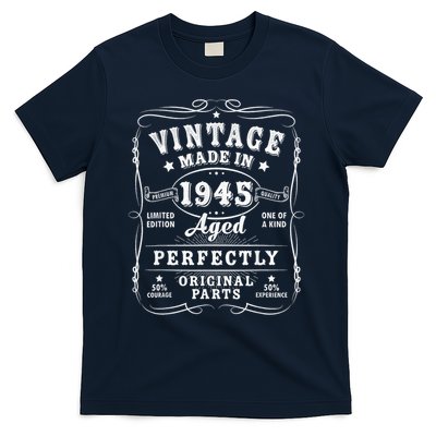 Vintage 80 Birthday Decorations 80yr 1945 80th Birthday T-Shirt