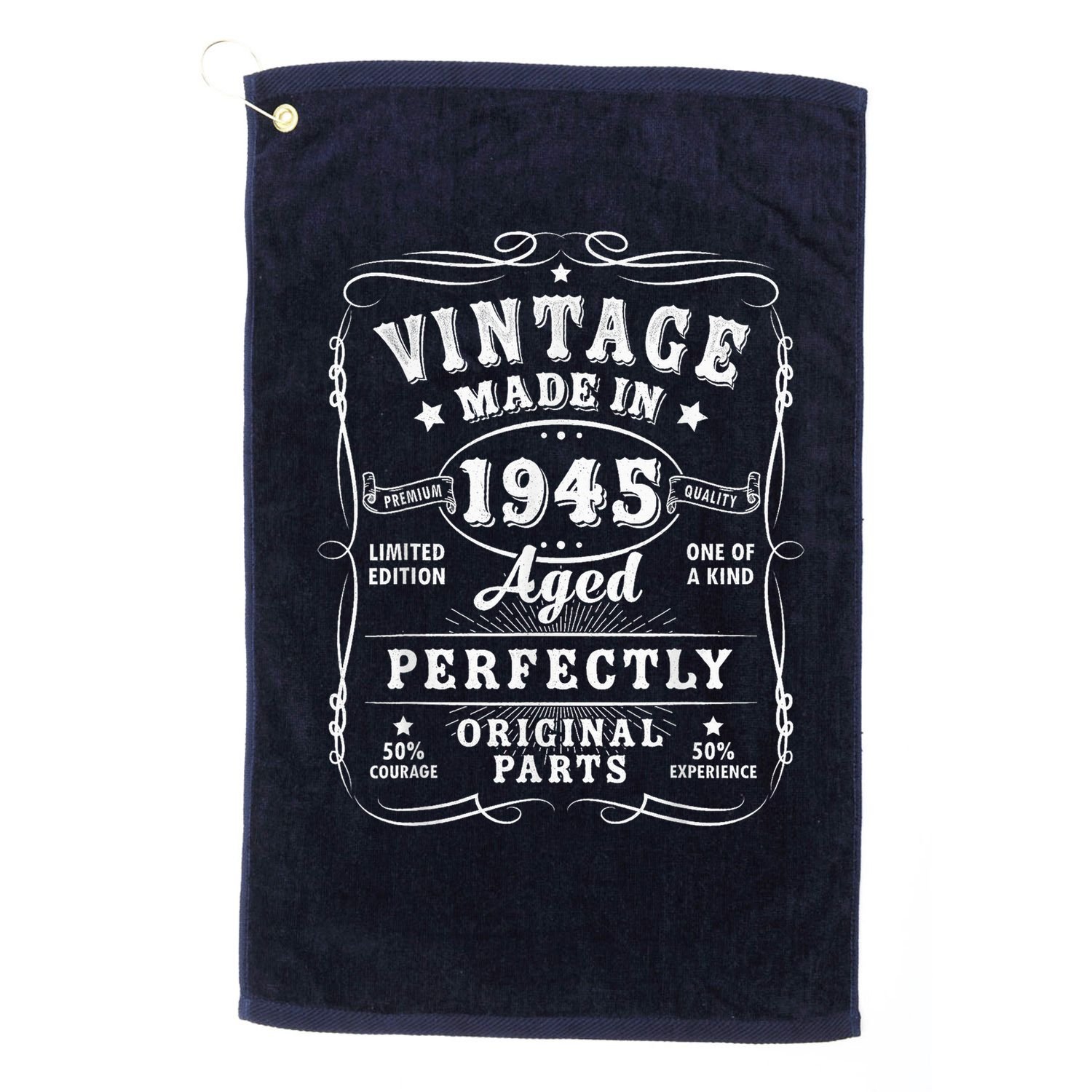 Vintage 80 Birthday Decorations 80yr 1945 80th Birthday Golf Towel