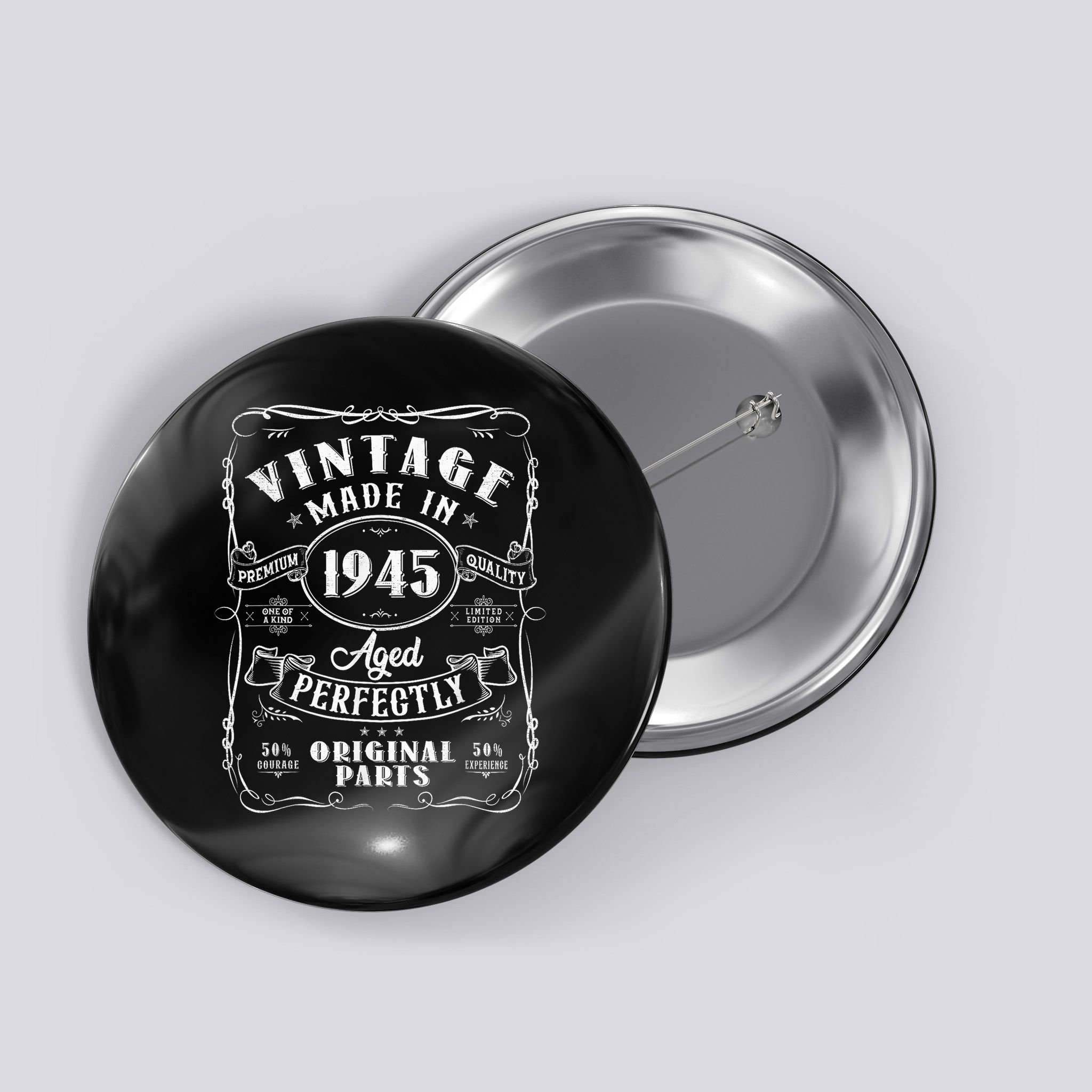 Vintage 80th Birthday Decorations 1945 80 Birthday Button