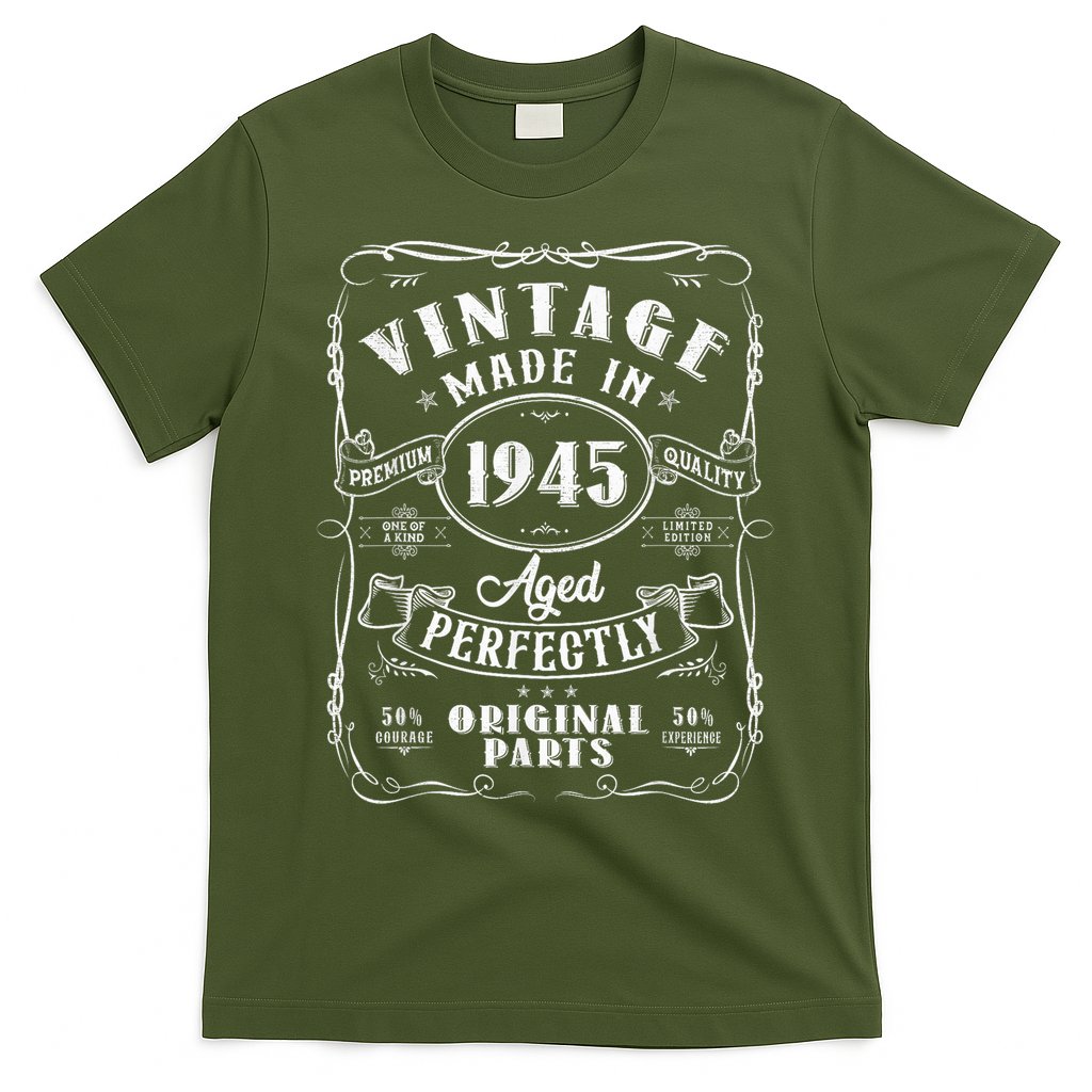 Vintage 80th Birthday Decorations 1945 80 Birthday T-Shirt