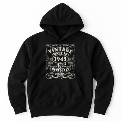 Vintage 80th Birthday Decorations 1945 80 Birthday Hoodie