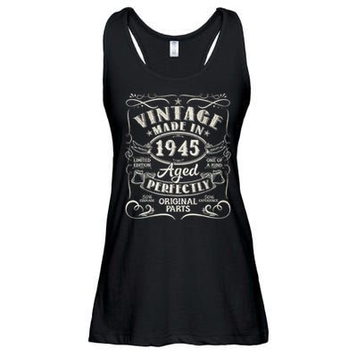 Vintage 80th Birthday Decorations 1945 80 Birthday Ladies Essential Flowy Tank