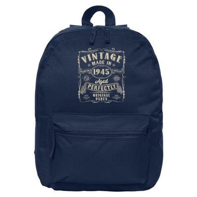 Vintage 80th Birthday Decorations 1945 80 Birthday 16 in Basic Backpack