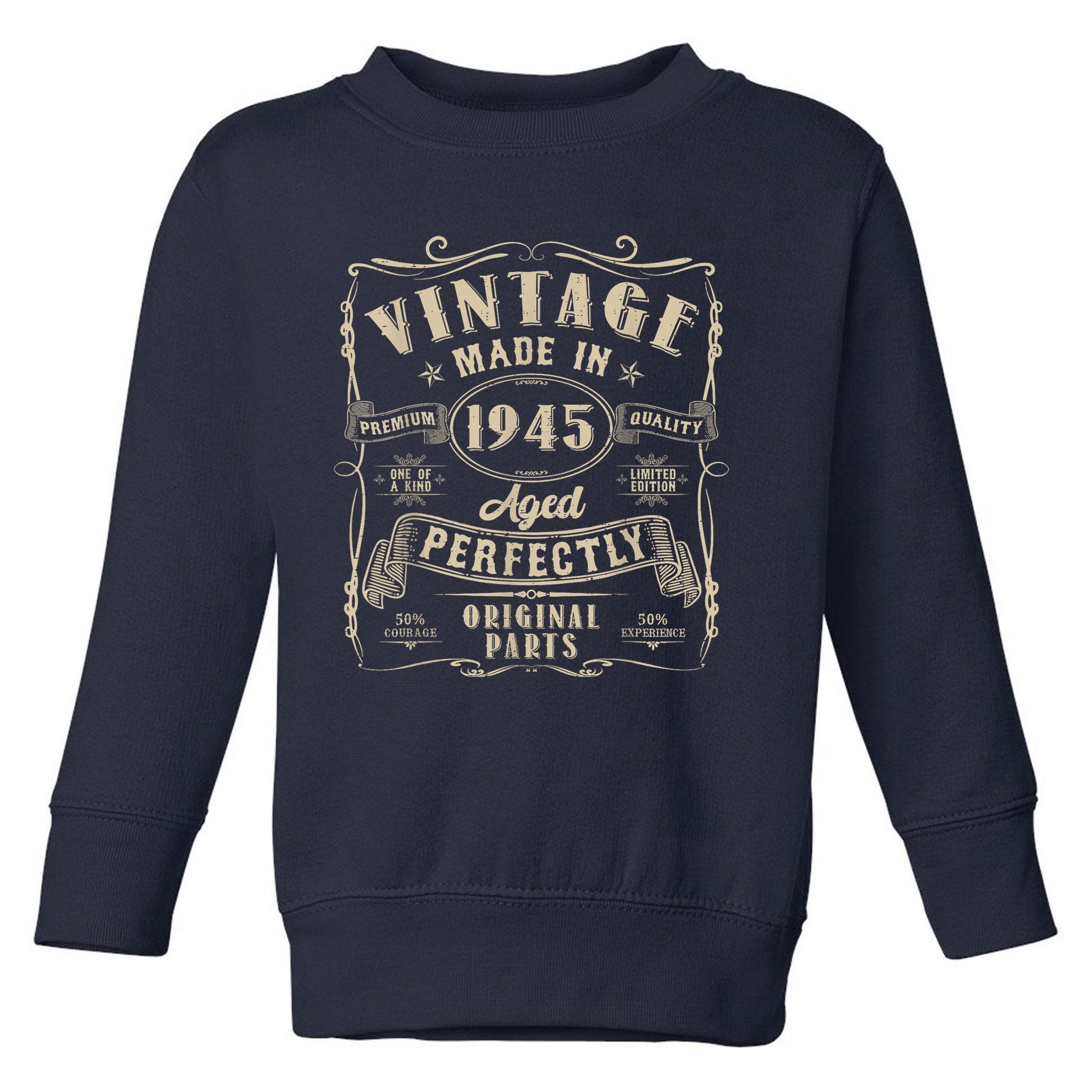 Vintage 80th Birthday Decorations 1945 80 Birthday Toddler Sweatshirt