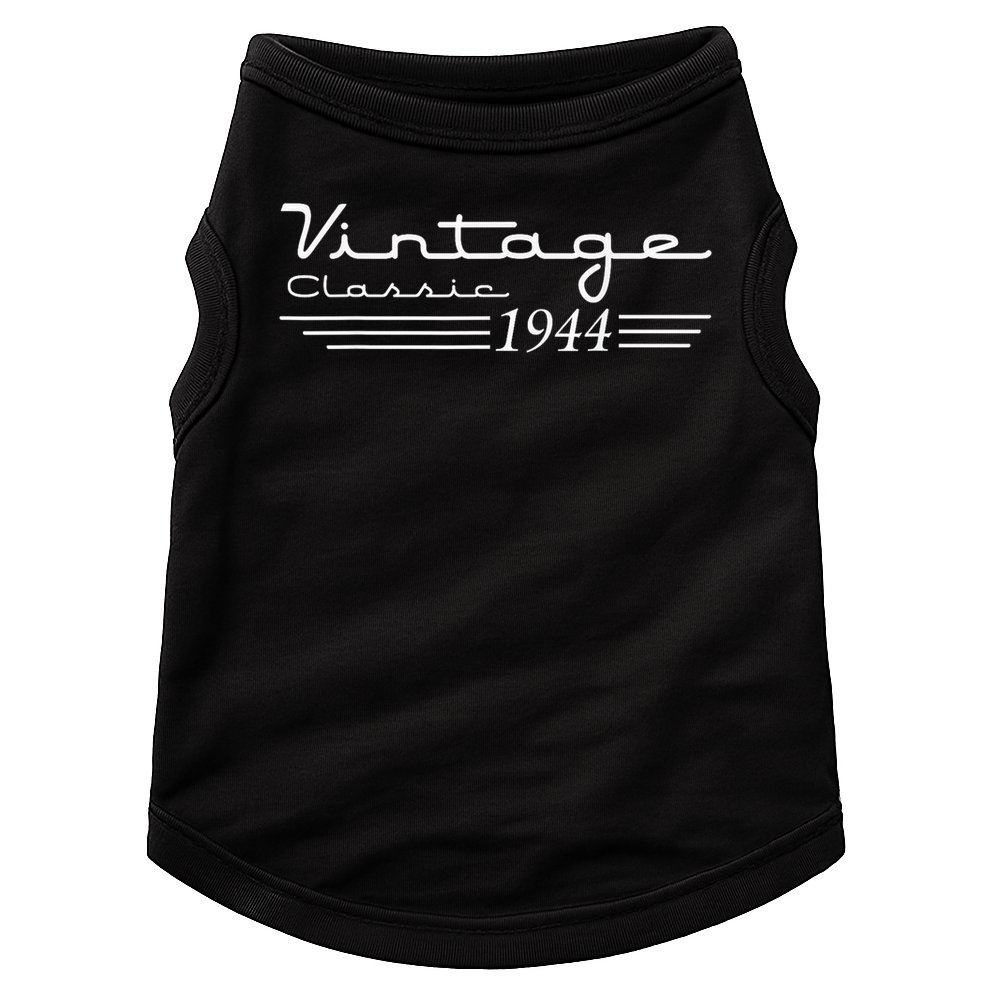 Vintage 81th Birthday Decorations Vintage 1944 81 Years Old Doggie Tank