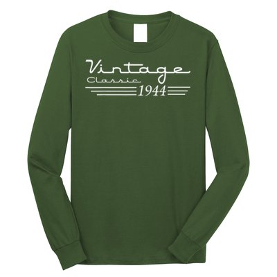 Vintage 81th Birthday Decorations Vintage 1944 81 Years Old Long Sleeve Shirt