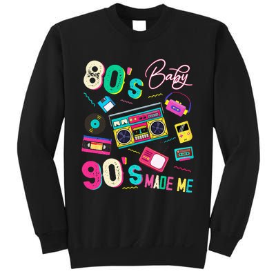 Vintage 80S Baby 90S Made Me Retro 1980s Nostalgia 1990s Sweatshirt