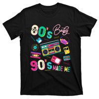 Vintage 80S Baby 90S Made Me Retro 1980s Nostalgia 1990s T-Shirt