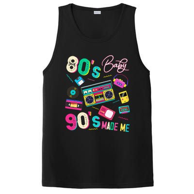 Vintage 80S Baby 90S Made Me Retro 1980s Nostalgia 1990s PosiCharge Competitor Tank