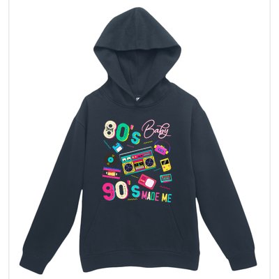 Vintage 80S Baby 90S Made Me Retro 1980s Nostalgia 1990s Urban Pullover Hoodie