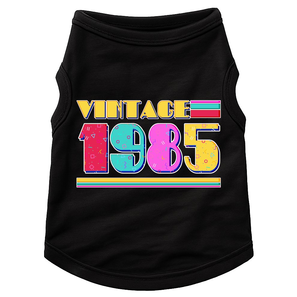 Vintage 80s Colors 1985 40th Birthday Doggie Tank