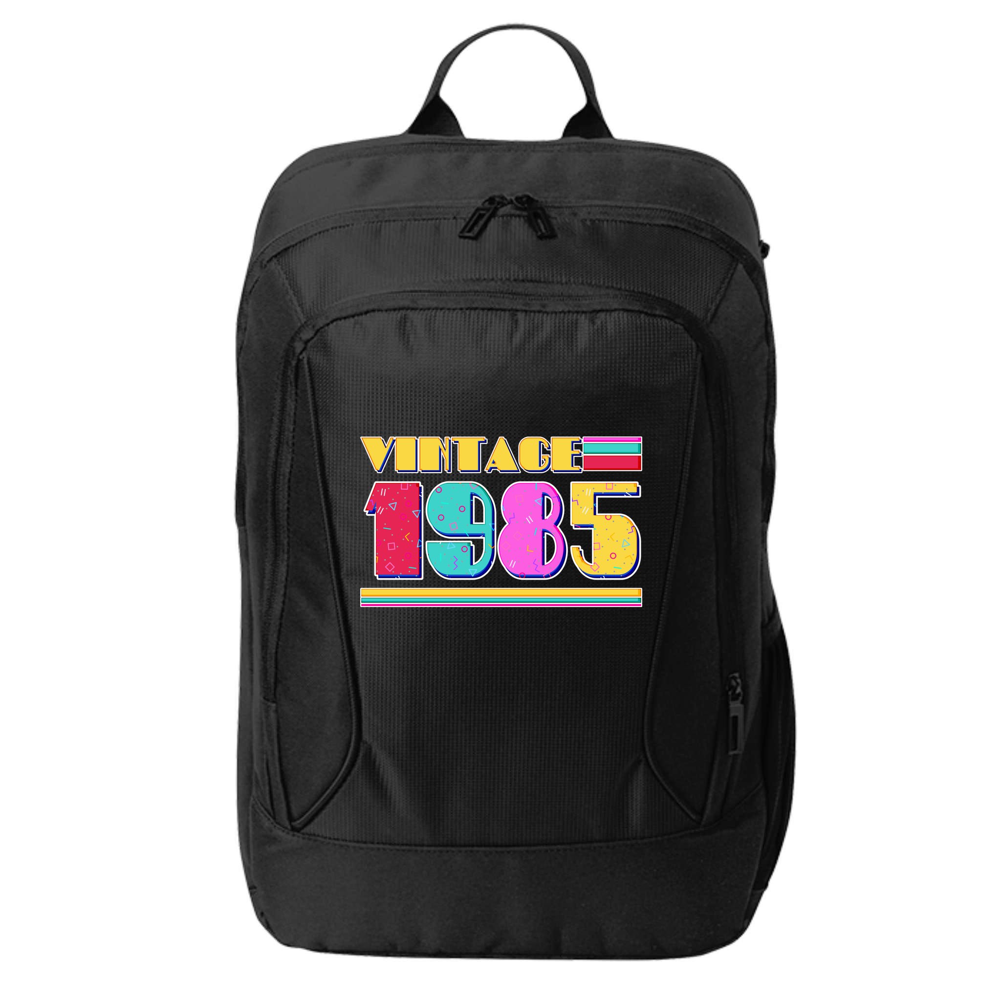 Vintage 80s Colors 1985 40th Birthday City Backpack