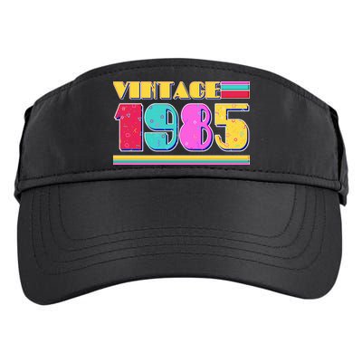 Vintage 80s Colors 1985 40th Birthday Adult Drive Performance Visor