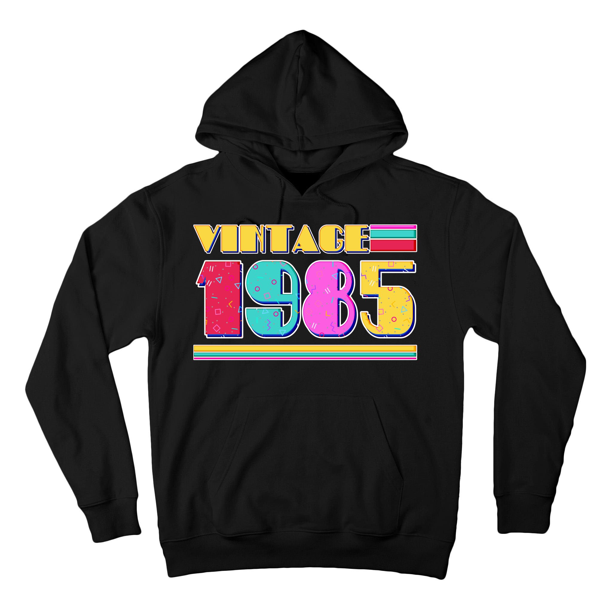 Vintage 80s Colors 1985 40th Birthday Tall Hoodie