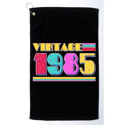 Vintage 80s Colors 1985 40th Birthday Golf Towel