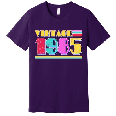 Vintage 80s Colors 1985 40th Birthday Premium T-Shirt