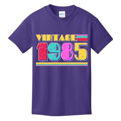 Vintage 80s Colors 1985 40th Birthday Kids T-Shirt