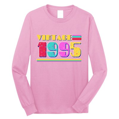 Vintage 80s Colors 1995 30th Birthday Long Sleeve Shirt