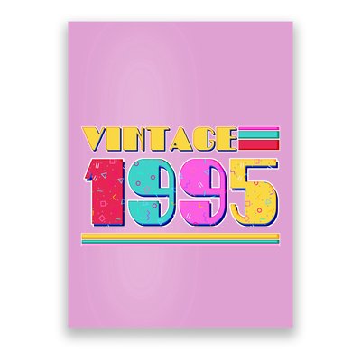 Vintage 80s Colors 1995 30th Birthday Poster