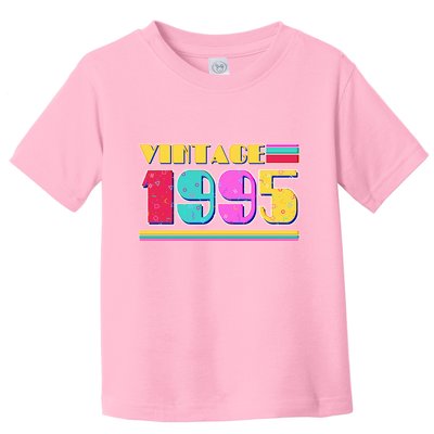 Vintage 80s Colors 1995 30th Birthday Toddler T-Shirt