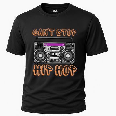 Vintage 80S CanT Stop Hip Hop Boombox Performance Shirt