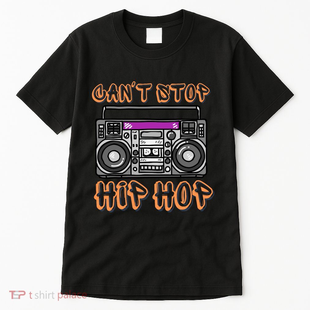 Vintage 80S CanT Stop Hip Hop Boombox Tall T-Shirt