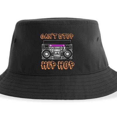 Vintage 80S CanT Stop Hip Hop Boombox Sustainable Bucket Hat