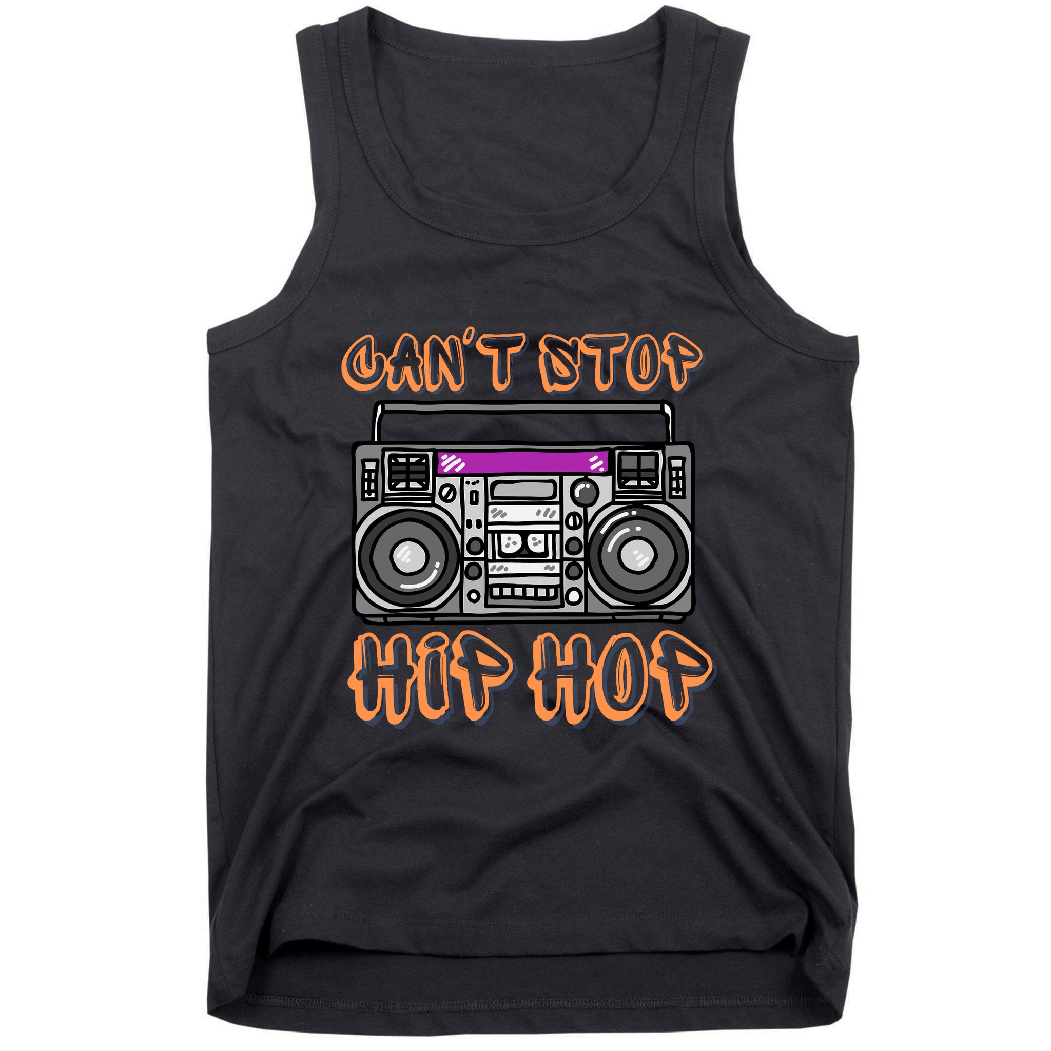 Vintage 80S CanT Stop Hip Hop Boombox Tank Top