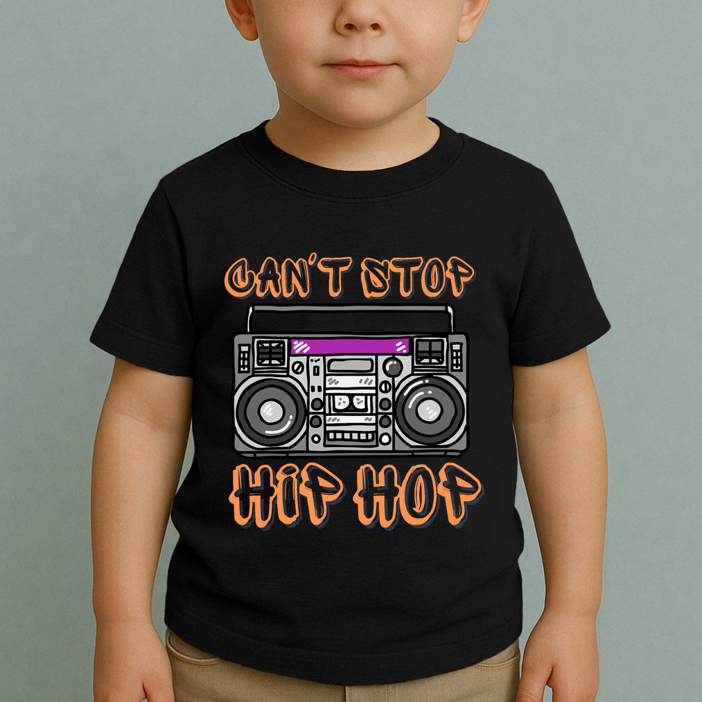 Vintage 80S CanT Stop Hip Hop Boombox Toddler T-Shirt