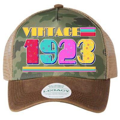 Vintage 80's Colors 1923 100th Birthday Legacy Tie Dye Trucker Hat