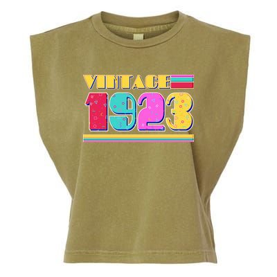 Vintage 80's Colors 1923 100th Birthday Garment-Dyed Women's Muscle Tee