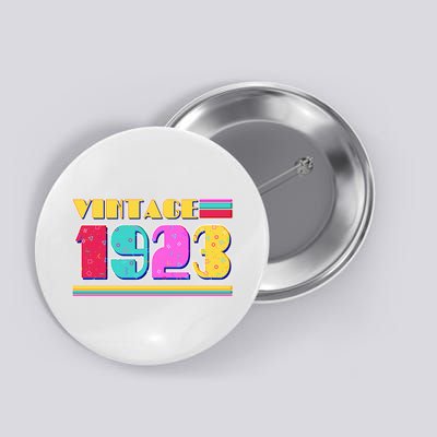 Vintage 80's Colors 1923 100th Birthday Button