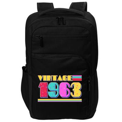 Vintage 80's Colors 1963 60th Birthday Impact Tech Backpack