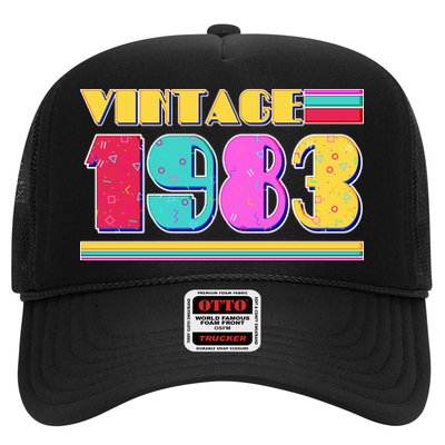 Vintage 80's Colors 1983 40th Birthday Trucker Hat