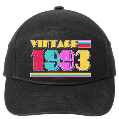 Vintage 80's Colors 1993 30th Birthday 7-Panel Snapback Hat