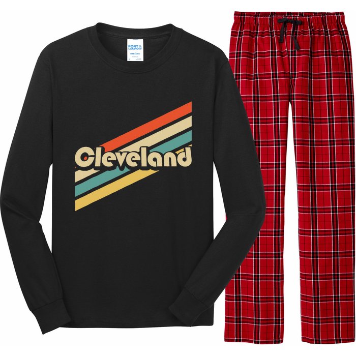 Vintage 80s Cleveland Ohio Long Sleeve Pajama Set