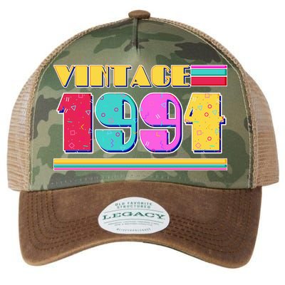 Vintage 80s Colors 1994 30th Birthday Legacy Tie Dye Trucker Hat