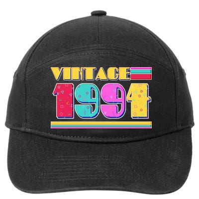 Vintage 80s Colors 1994 30th Birthday 7-Panel Snapback Hat
