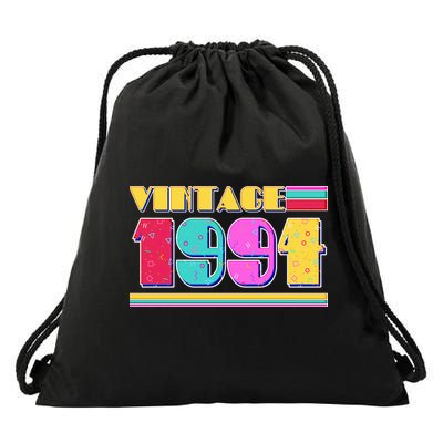 Vintage 80s Colors 1994 30th Birthday Drawstring Bag