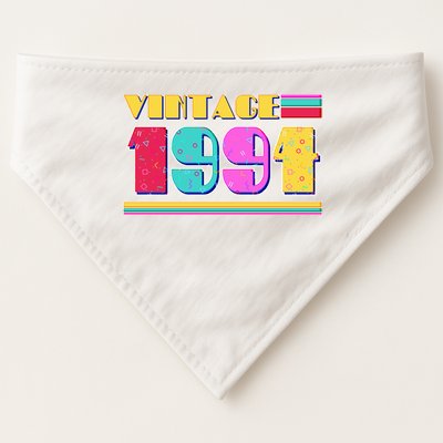 Vintage 80s Colors 1994 30th Birthday USA-Made Doggie Bandana