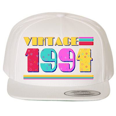 Vintage 80s Colors 1994 30th Birthday Wool Snapback Cap