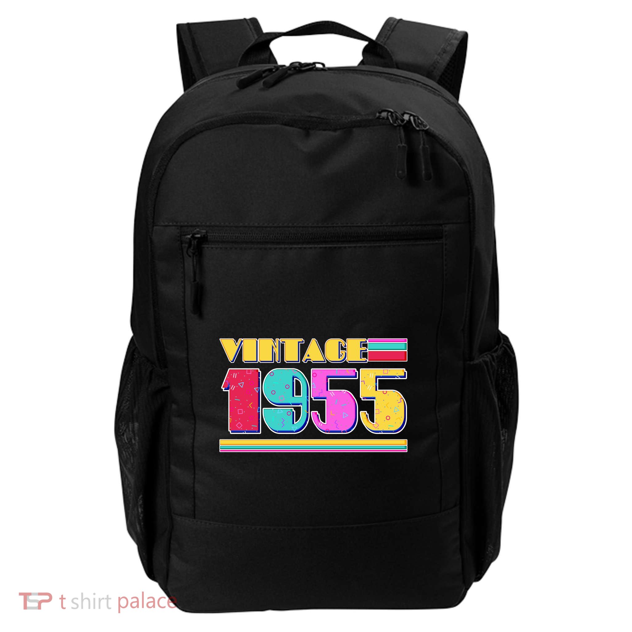 Vintage 80s Colors 1955 70th Birthday Backpack