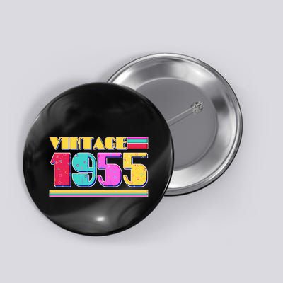 Vintage 80s Colors 1955 70th Birthday Button