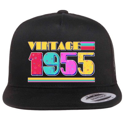 Vintage 80s Colors 1955 70th Birthday Flatbill Hat