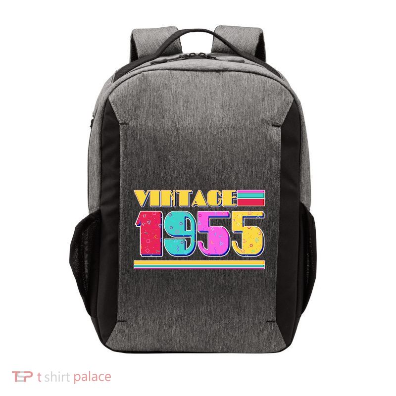 Vintage 80s Colors 1955 70th Birthday Vector Backpack