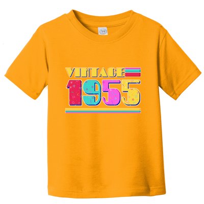 Vintage 80s Colors 1955 70th Birthday Toddler T-Shirt