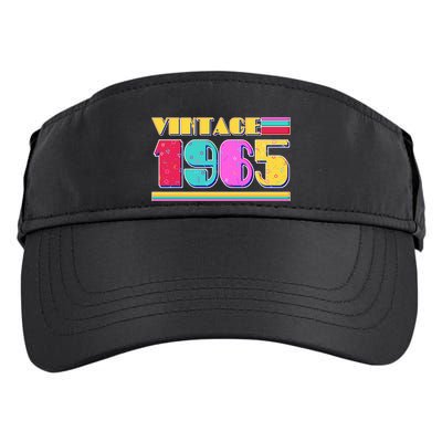 Vintage 80s Colors 1965 60th Birthday Adult Drive Performance Visor