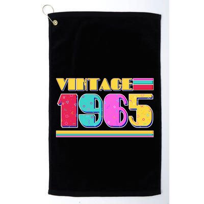 Vintage 80s Colors 1965 60th Birthday Golf Towel